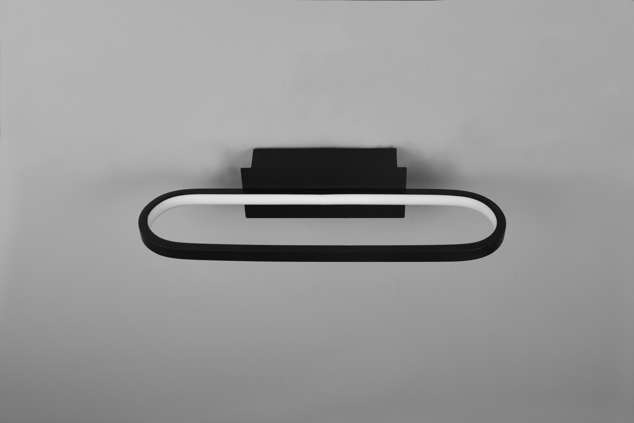 Aplica de perete Gianni, TRIO, 40x14.8x7.5 cm, 17W, 1x SMD, metal, negru mat - imagine 7